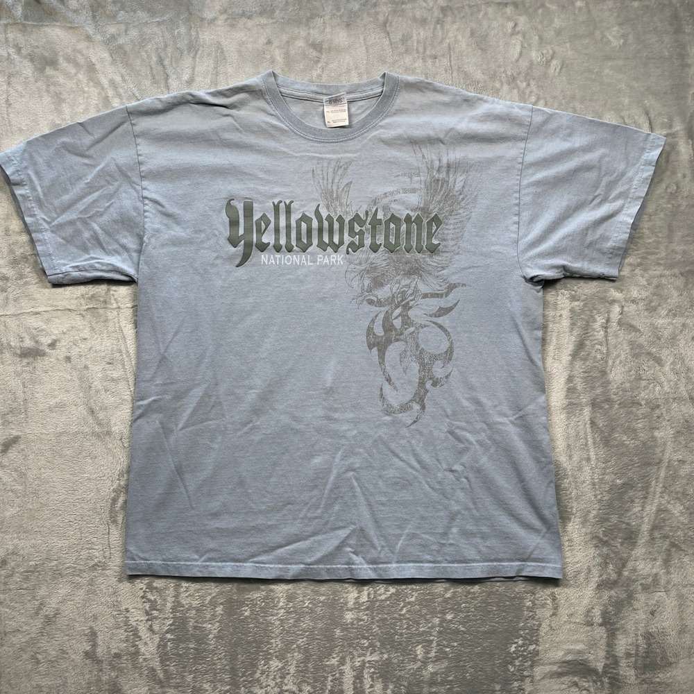 Yellowstone National Park Graphic T Shirt Mens XL Gildan Ultra Cotton